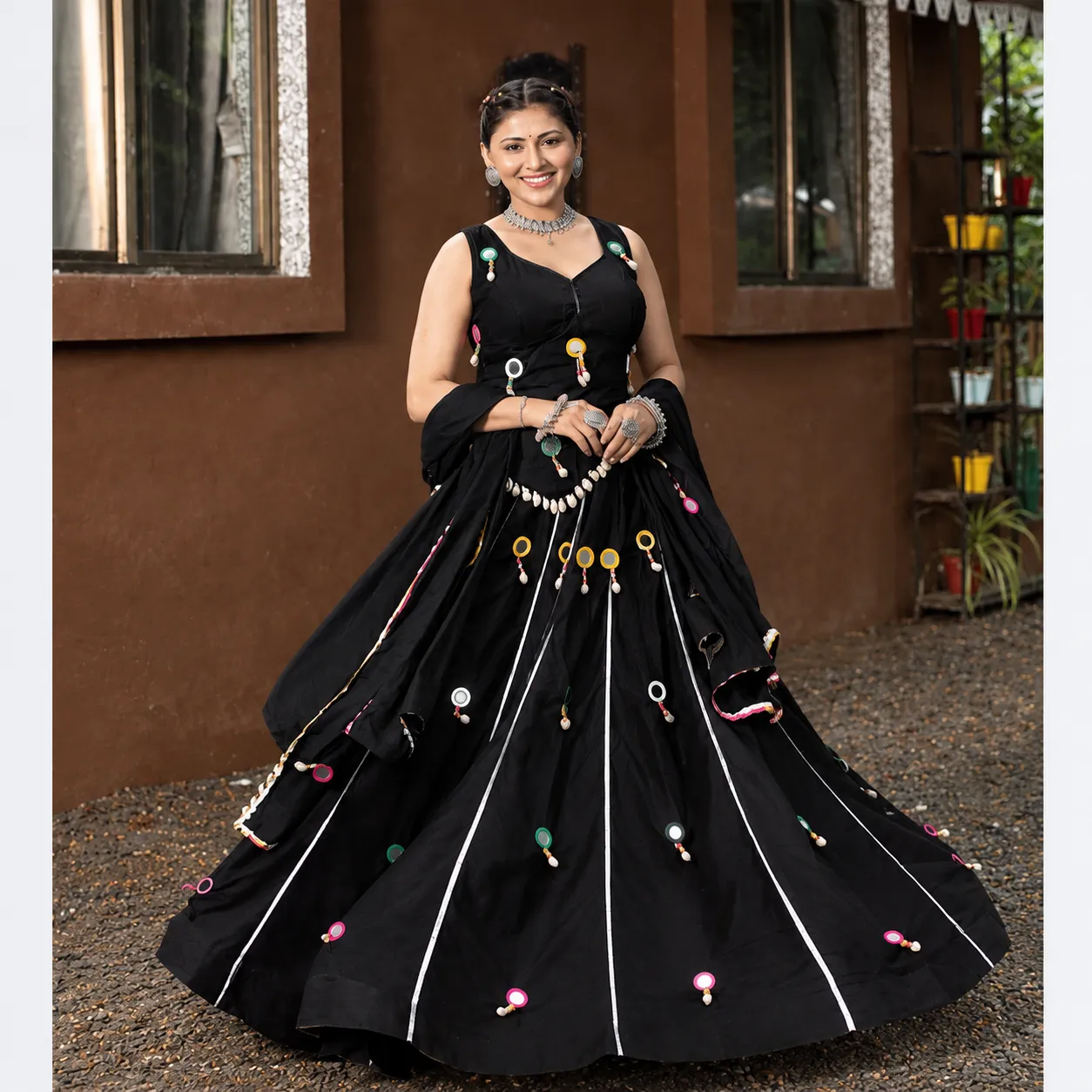 Azure Tassel Chaniya Choli